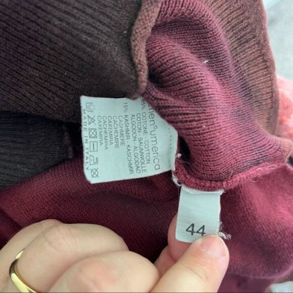 Serien°umerica Cashmere Italy Distressed Hi Lo Tattered Unisex Sweater - Picture 10 of 10